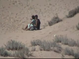 Horny Arab couple fucking at the beach