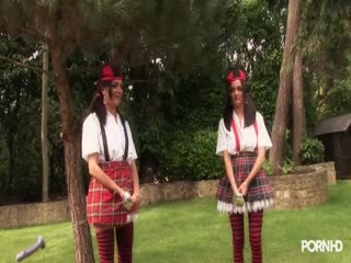 Fairy tale outdoor group sex - HD Braze